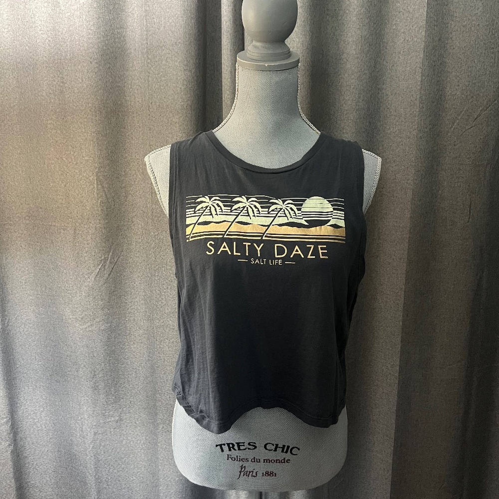 Salt Life Salty Daze Crop Tank Top